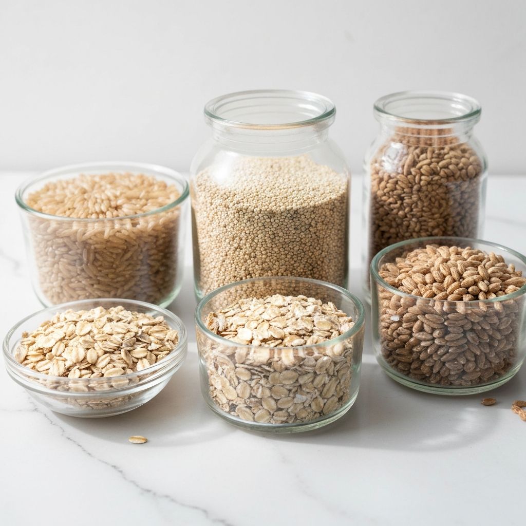 Variety of whole grains
